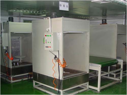 塑胶件手动除尘柜